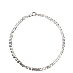 Bratara Argint 925 Unisex cu Zale Cerc, 1.58 g