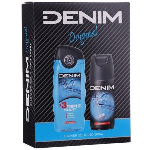 Caseta Cadou, Denim, Gel de Dus 250, Deo150 Original