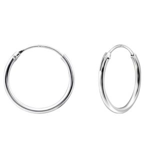 Cercei Argint 925, Jolie Silver, pentru Dama, Model Creole, 0.12 cm, 0.68 g, Argintiu