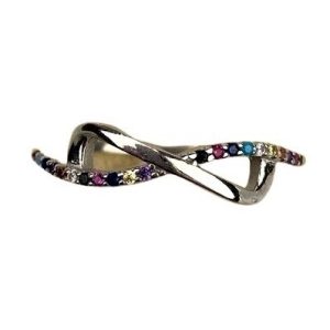 Inel Argint 925, Infinit Mare cu Zirconiu Colorat M 59