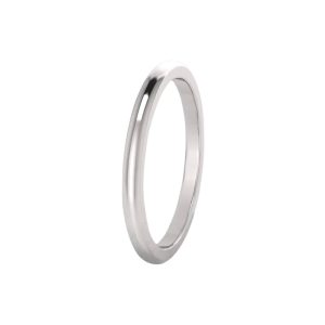 Inel pentru Dama, Jolie, Inel din Argint 925, Tip Verigheta, Marimea 46, 14 mm, Argintiu