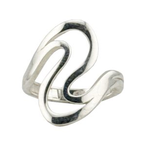 Inel pentru Dama Argint 925, Jolie, Model Spirala 5.3 gr, Marimea 56, 2.5 x 2 cm, Argintiu