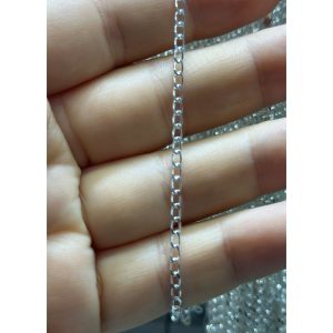 Lantisor din Argint 925 cu Zale Ovale 55 cm, 4.12 g, Jolie Silver