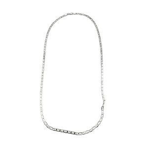 Lantisor Unisex din Argint 925, Jolie Silver, Model Lantisor din Zale cu Lacat, 12.22 g, 55 cm, Argintiu